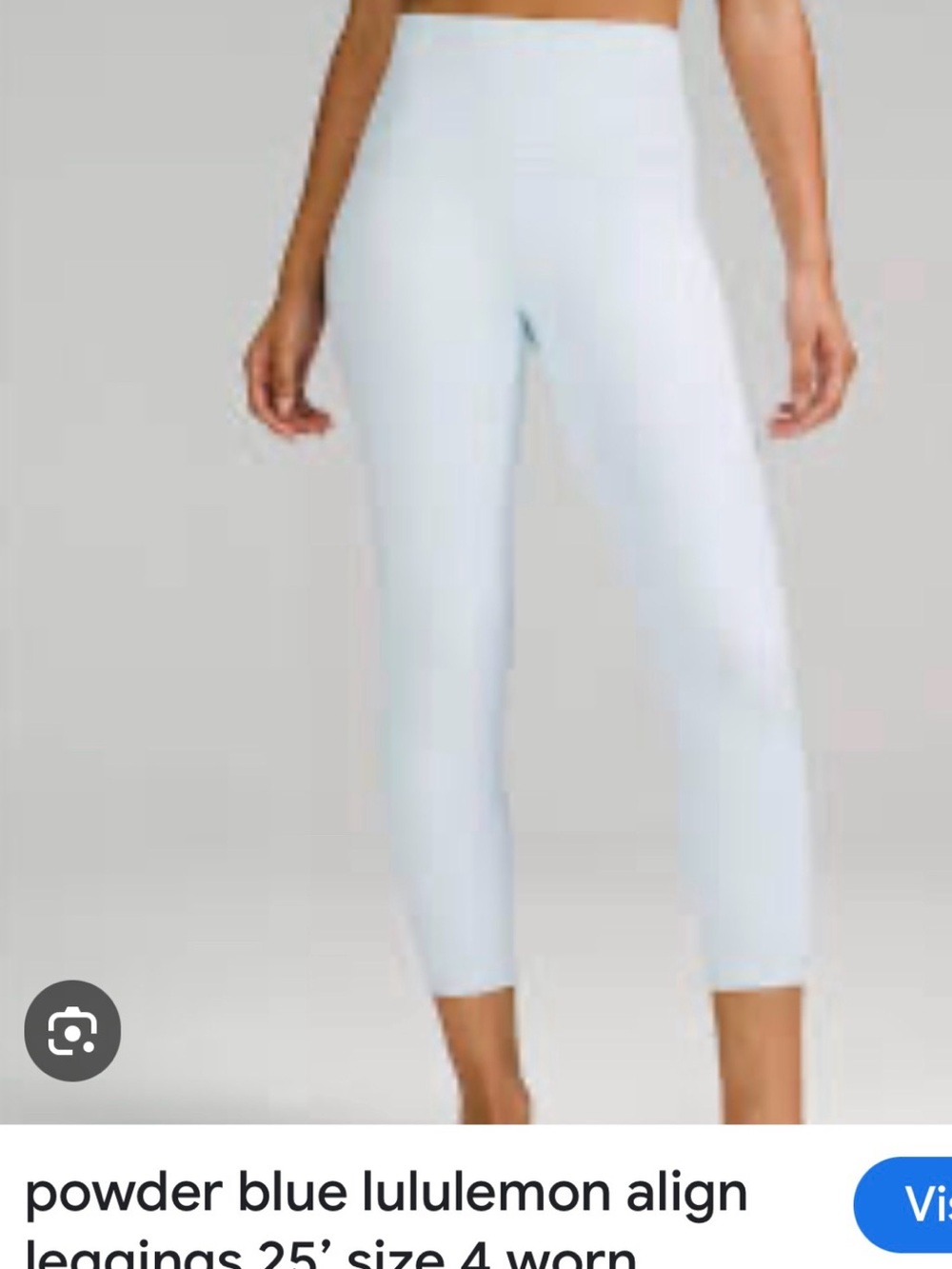 Lululemon Align Leggings 25” ,Powder Blue, Size 6